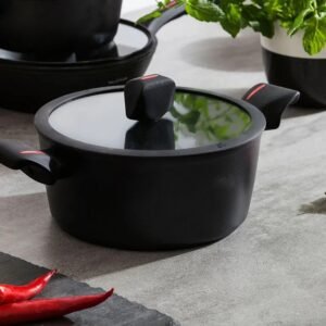 Casserole – Die Cast – Non Stick Greblon Marble Coated – 20 cm / 2 L – Royalty Line